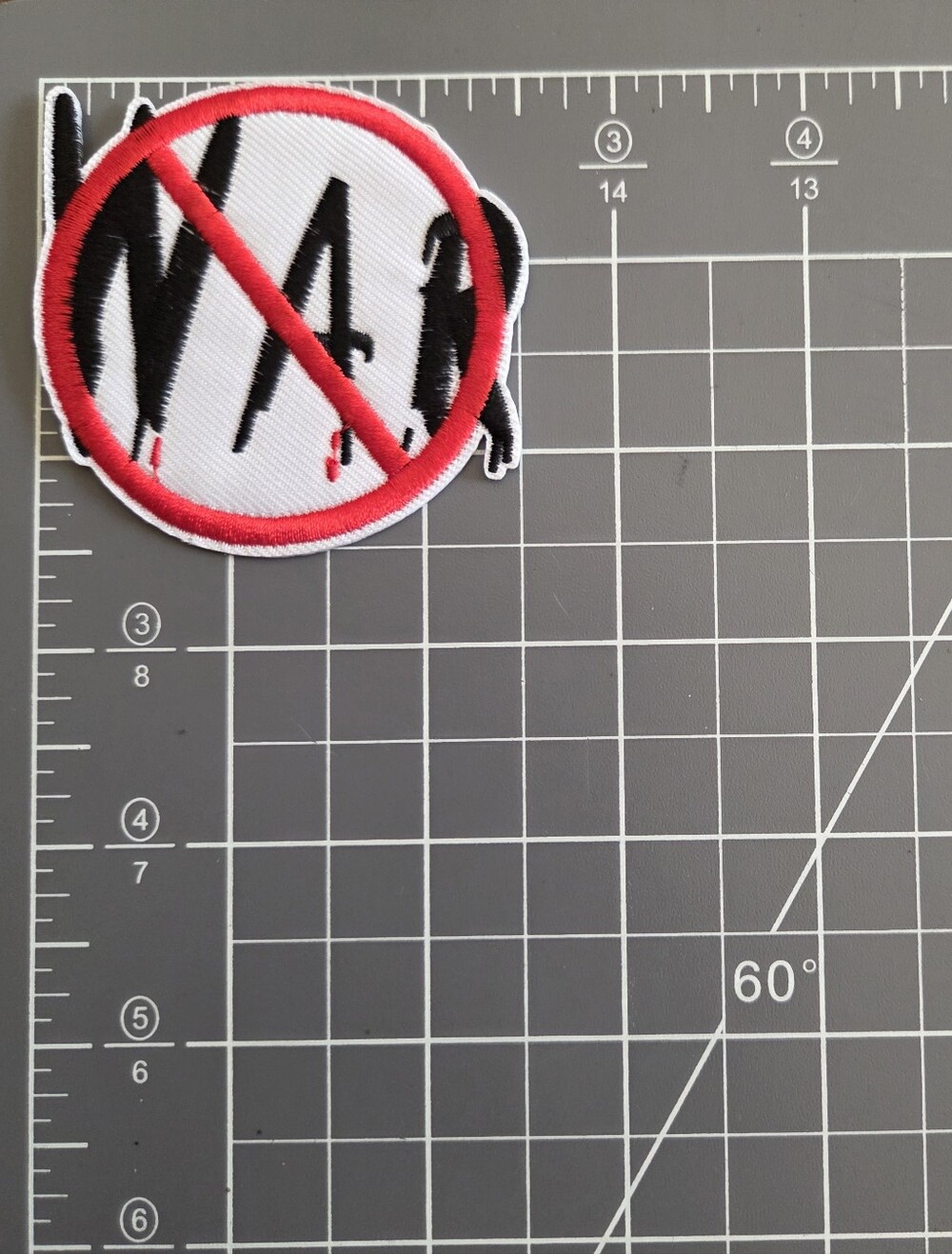 No War Anti War Punk Revolution Vintage 80's Embroidered Iron on Patch. - Picture 2 of 2
